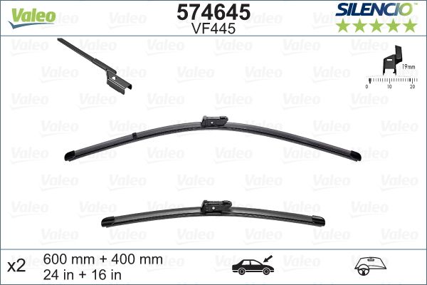 VALEO Spazzola tergi 574645