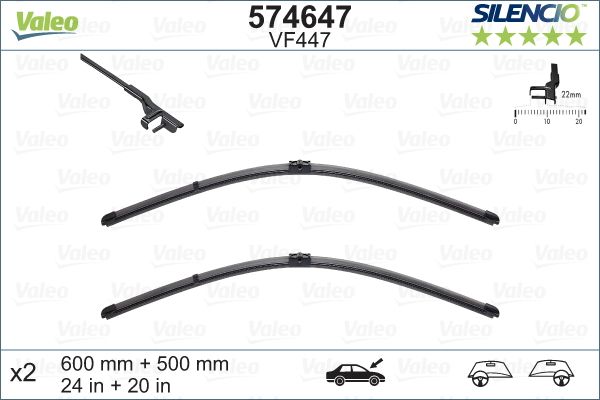 VALEO Spazzola tergi 574647