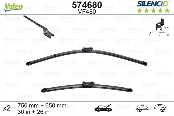 VALEO Spazzola tergi 574680