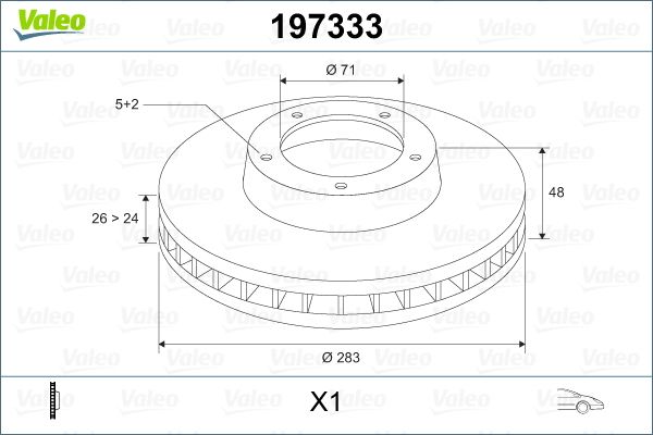 VALEO Discofreno 197333