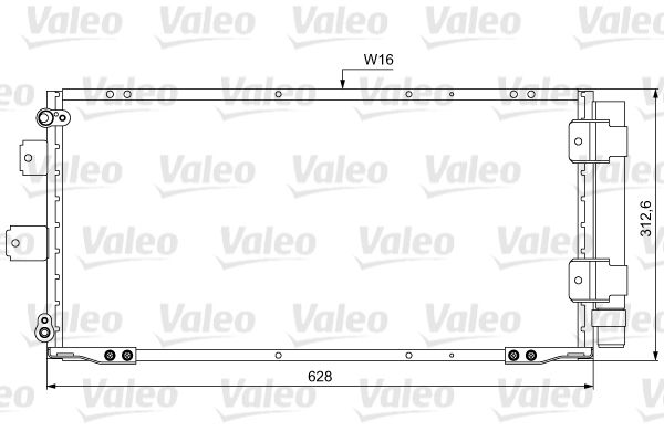 VALEO Condensatore, Climatizzatore 814037