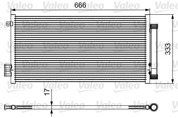 VALEO Condensatore, Climatizzatore 814111