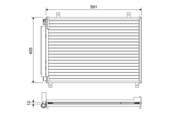 VALEO Condensatore, Climatizzatore 822656