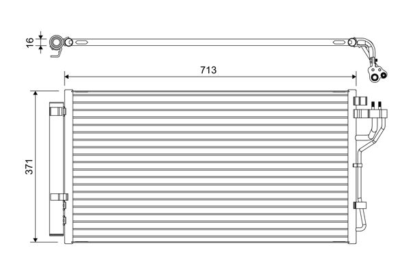 VALEO Condensatore, Climatizzatore 822667