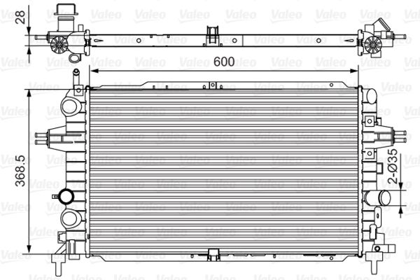VALEO Radiatore, Raffreddamento motore 701533