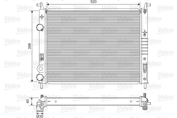 VALEO Radiatore, Raffreddamento motore 701597