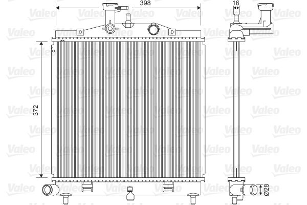 VALEO Radiatore, Raffreddamento motore 701605
