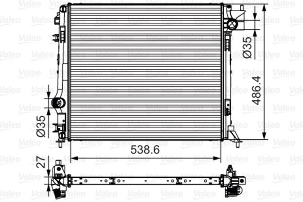 VALEO Radiatore, Raffreddamento motore 701641