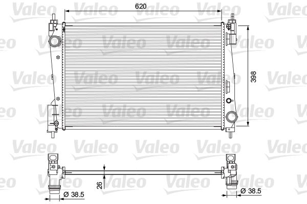 VALEO Radiatore, Raffreddamento motore 701717
