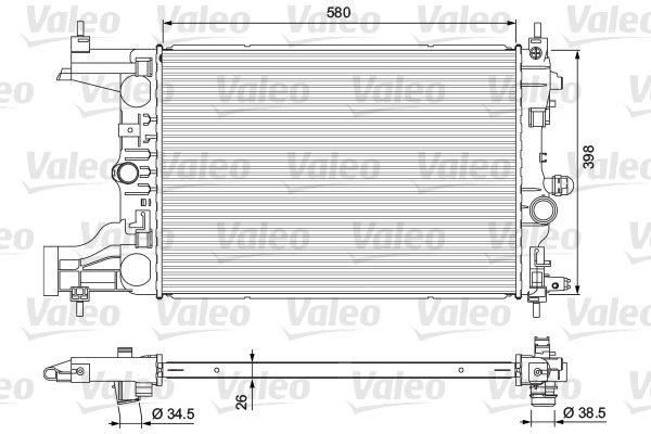 VALEO Radiatore, Raffreddamento motore 701723