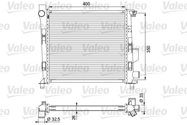 VALEO Radiatore, Raffreddamento motore 701724
