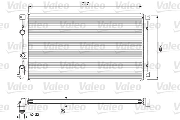 VALEO Radiatore, Raffreddamento motore 701725
