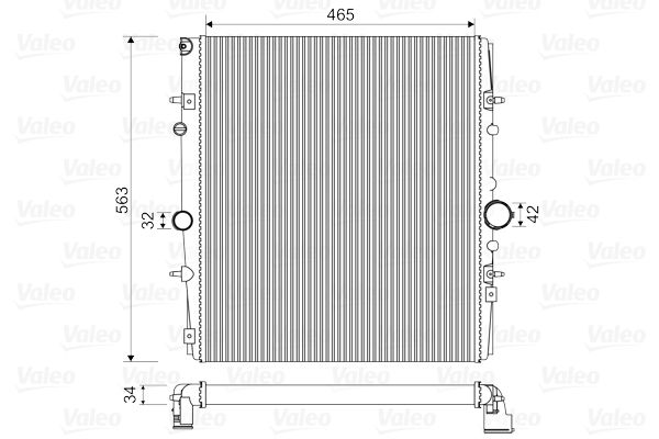 VALEO Radiatore, Raffreddamento motore 732881