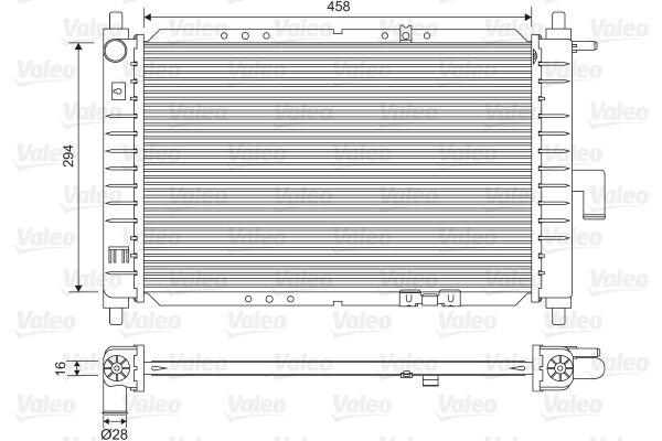 VALEO Radiatore, Raffreddamento motore 734251
