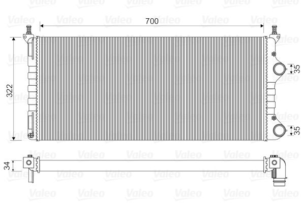 VALEO Radiatore, Raffreddamento motore 734692
