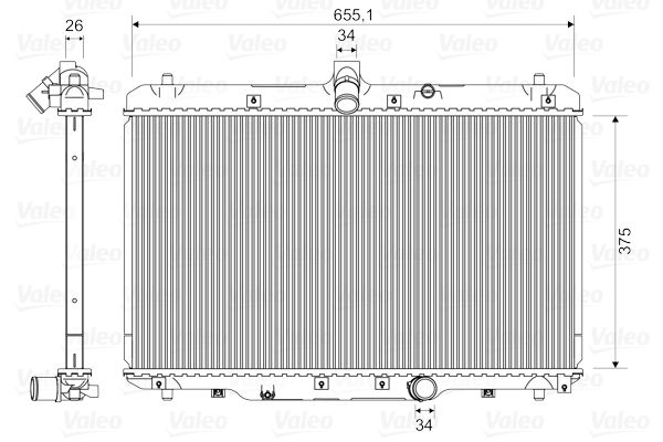 VALEO Radiatore, Raffreddamento motore 735400