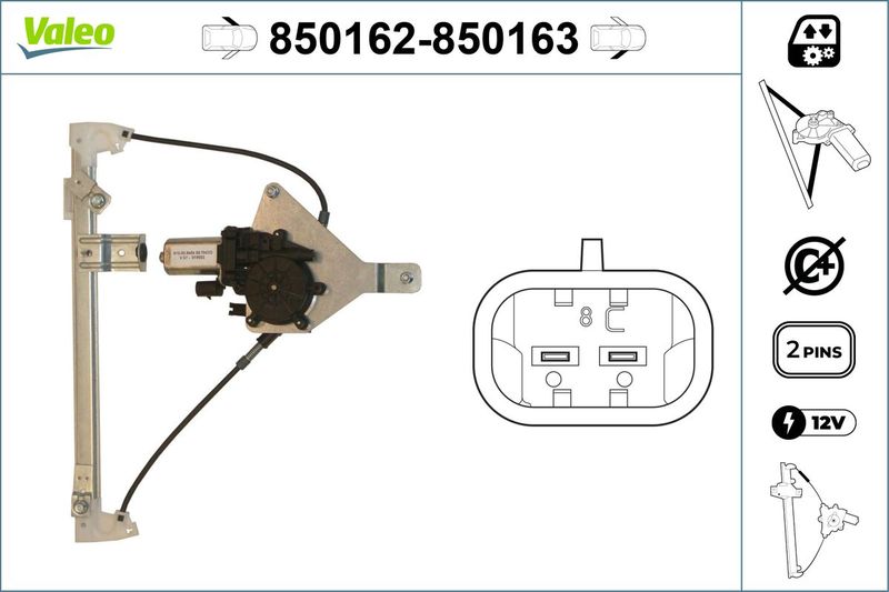 VALEO Alzacristallo 850162