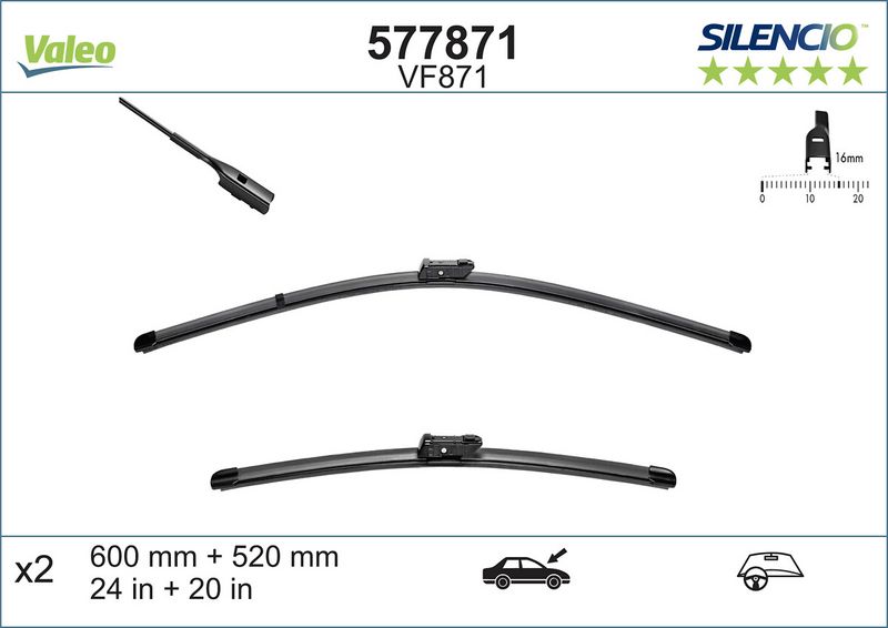 VALEO Spazzola tergi 577871