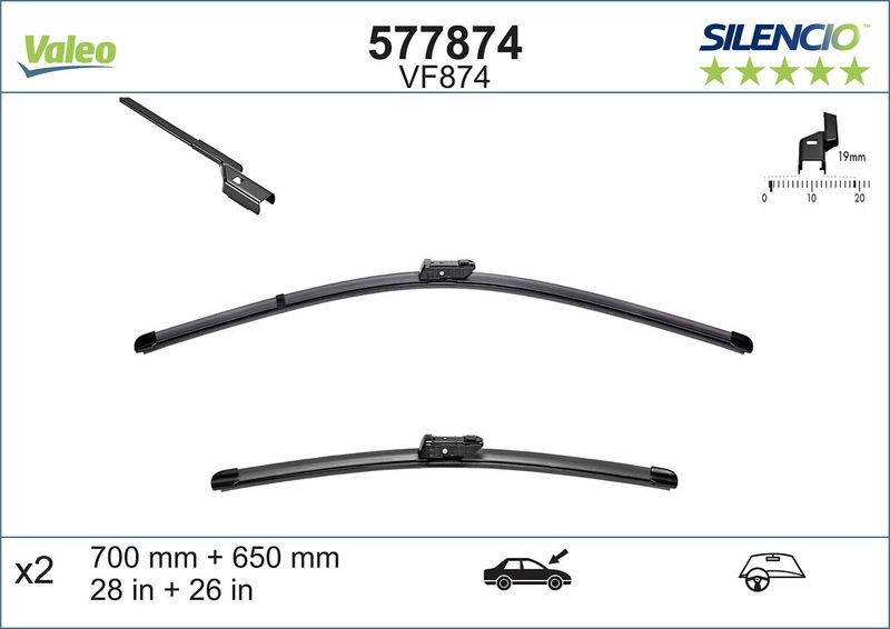 VALEO Spazzola tergi 577874