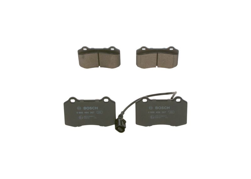 BOSCH Kit pastiglie freno, Freno a disco 0 986 494 367