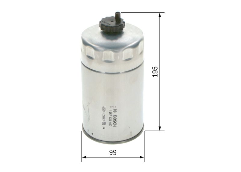 BOSCH Filtro carburante 1 457 434 402