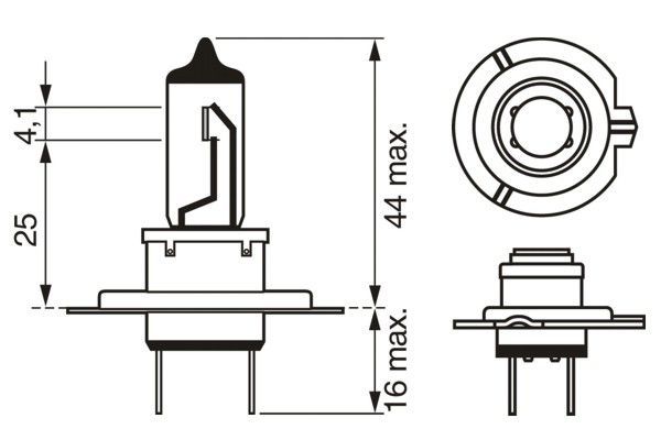 BOSCH Lampadina, Faro di profondità 1 987 301 012