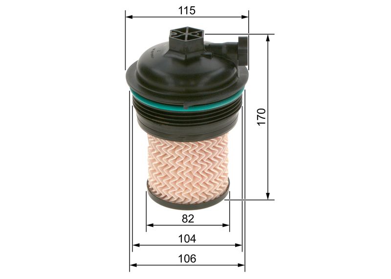 BOSCH Filtro carburante F 026 402 247