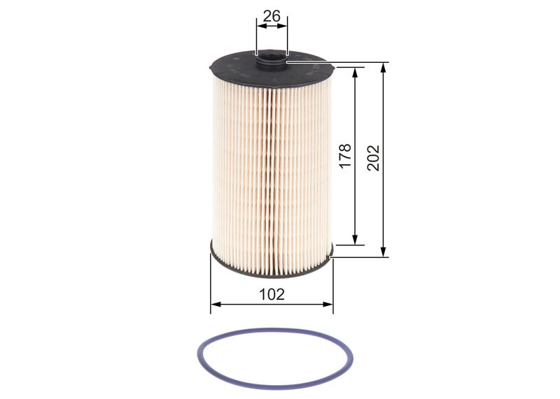 BOSCH Filtro carburante F 026 402 748