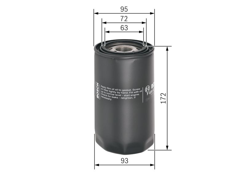 BOSCH Filtro olio F 026 407 101