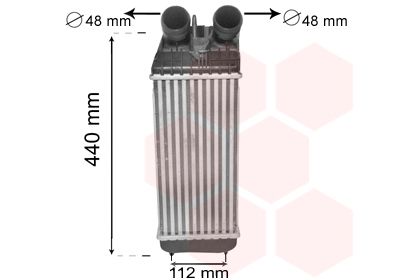 VAN WEZEL Intercooler 40004361
