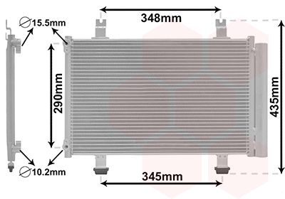 VAN WEZEL Condensatore, Climatizzatore 52005087
