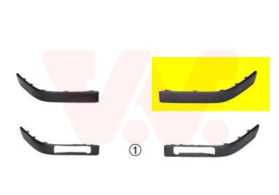 VAN WEZEL Modanatura decorativa/ protettiva, Paraurti 0322585