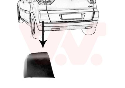 VAN WEZEL Modanatura decorativa/ protettiva, Paraurti 0972551