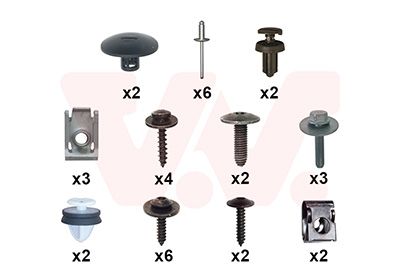 VAN WEZEL Kit montaggio, Paraurti 1506793