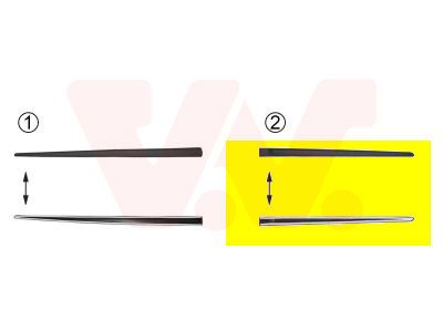 VAN WEZEL Modanatura decorativa/ protettiva, Portiera 1620426