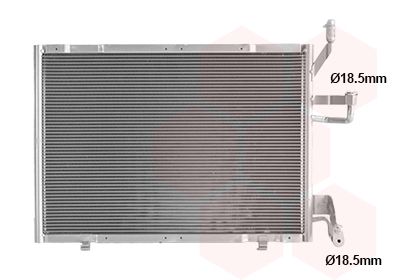 VAN WEZEL Condensatore, Climatizzatore 18015713