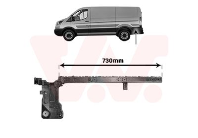 VAN WEZEL Supporto, Paraurti 1991535