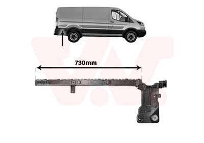 VAN WEZEL Supporto, Paraurti 1991536