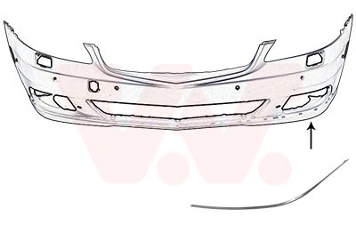 VAN WEZEL Modanatura decorativa/ protettiva, Paraurti 3047581