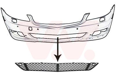 VAN WEZEL Griglia di ventilazione, Paraurti 3047590