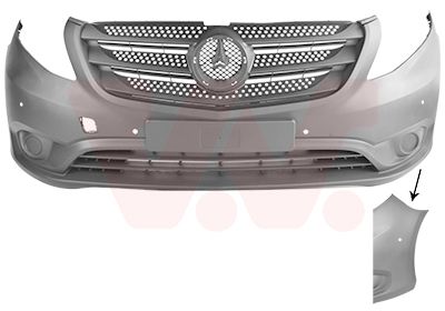 VAN WEZEL Paraurti 3082572