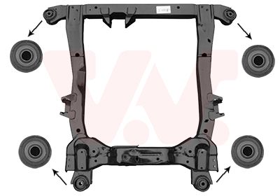 VAN WEZEL Telaio ausiliario/supporto aggregati 3749690