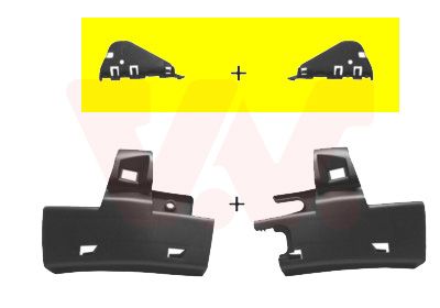 VAN WEZEL Supporto, Paraurti 4040537