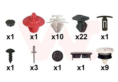 VAN WEZEL Kit montaggio, Portiera 4377799