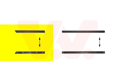 VAN WEZEL Modanatura decorativa/ protettiva, Portiera 5880426