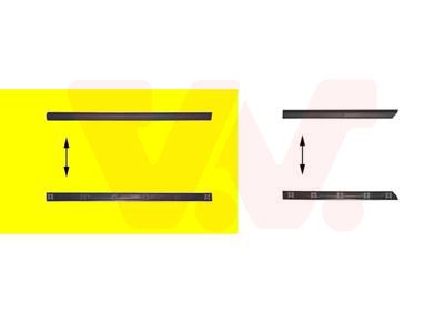 VAN WEZEL Modanatura decorativa/ protettiva, Portiera 5880427