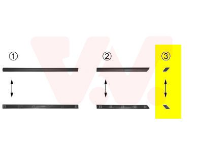 VAN WEZEL Modanatura decorativa/ protettiva, Fiancata 5880430
