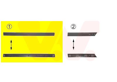 VAN WEZEL Modanatura decorativa/ protettiva, Portiera 5883427
