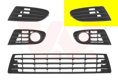 VAN WEZEL Griglia di ventilazione, Paraurti 5895591