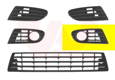 VAN WEZEL Griglia di ventilazione, Paraurti 5895593